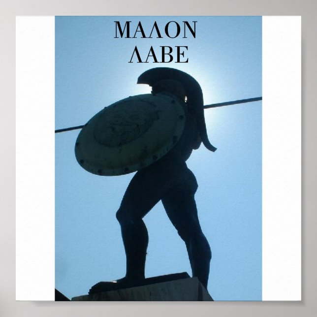 545_Kung_Leonidas_statue, MALON LABE Poster (Framsidan)