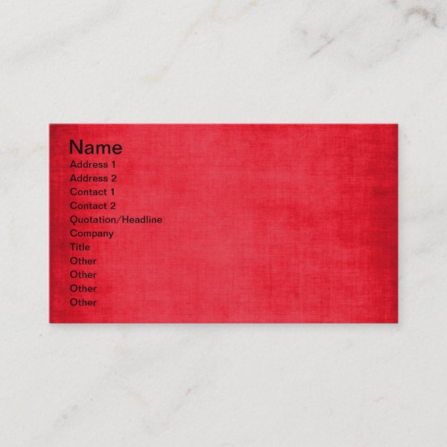 547_solid-red-papper SOLID RED BACKGROUND STRUKTUR Visitkort (Framsida)