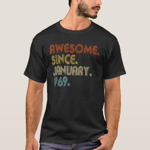 54 år gammal Fantastisk sedan januari 1969 54:e fö T Shirt