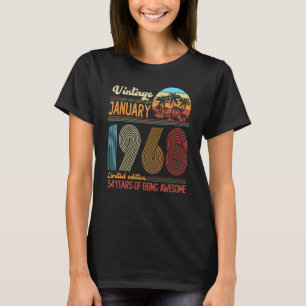 54 år gammal förklaring sedan januari 1968 54:e fö t shirt