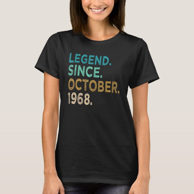 54 år gammal förklaring sedan oktober 1968 54:e fö t shirt (Framsida)