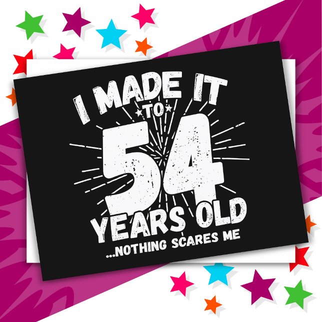 54 år gammal Sarcasticstisk Meme Rolig 54-årsdag Vykort (Skapare uppladdad)