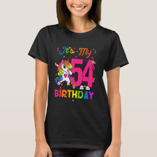 54 år gammal Unicorn Det är min 54:e födelsedagsfl T Shirt