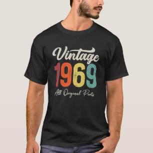 54 år gammal Vintage 1969 54:e födelsedagens Dekor T Shirt
