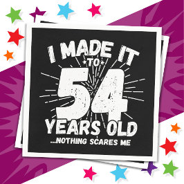 54 år gammalt sarkastiskt minne funny 54:e födelse pappersservett