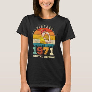 54-årig dag 1971 Vintage 54:e födelsedagen Kvinnor T Shirt