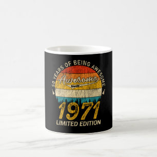 54-åriga 1971 års Retro Fantastisk 54:e födelsedag Kaffemugg