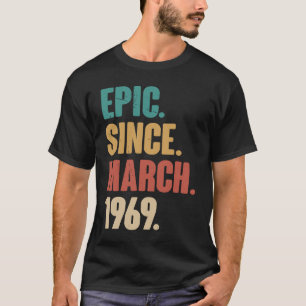 54 års gammal Vintage 1969 Födelsedag 54:e Dekorat T Shirt