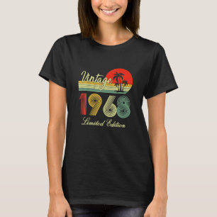 54 års Vintage för gamla gåvor 1968 Begränsad Edit T Shirt