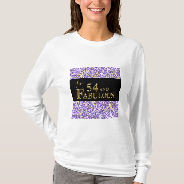 54-årsdag  t shirt (Framsida)