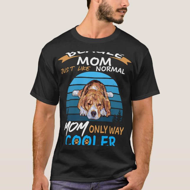 54 Beagle Mamma Cooler T Shirt (Framsida)