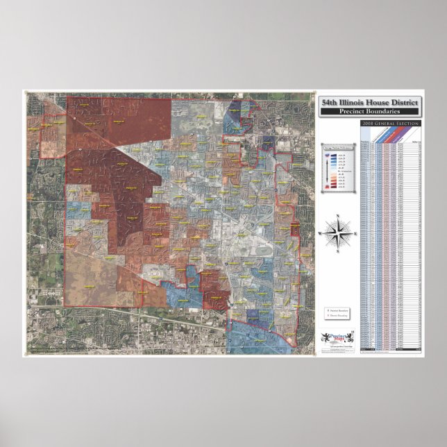 54:e distriktet Illinois - 2008 års general Poster (Framsidan)