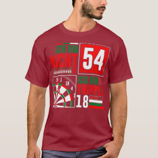54:e födelsedag Darts Funny som säger Darts Ord T Shirt