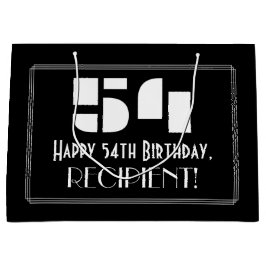 54:e födelsedagen ~ Art Deco Inspired Titta "54" +