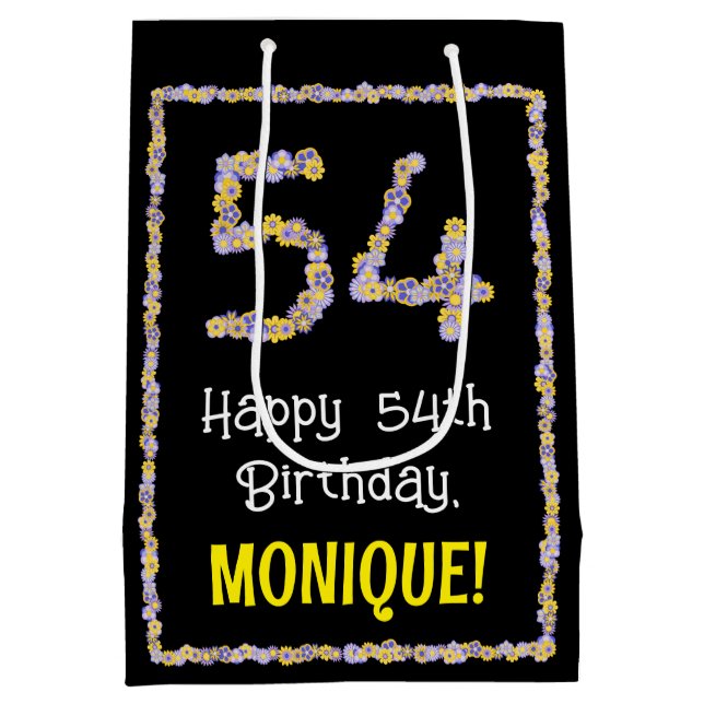 54:e födelsedagen: Blommigt Flowers Number, eget n (Baksidan)