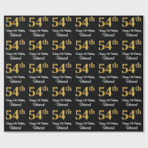 54:e födelsedagen: Elegant Luxurious Faux Guld Tit