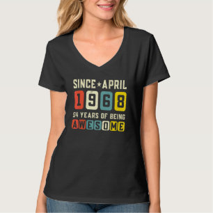 54:e födelsedagen Fantastisk sedan april 1968 Vint T Shirt