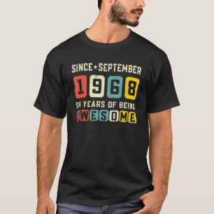 54:e födelsedagen Fantastisk sedan september 1968 T Shirt