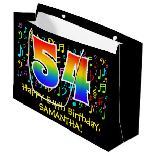54:e födelsedagen - Färgstarka musiksymboler, regn