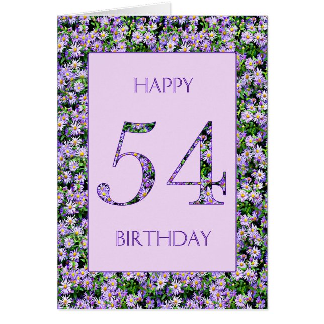 54:e Lilan Daisy Hälsningskort (Framsidan)