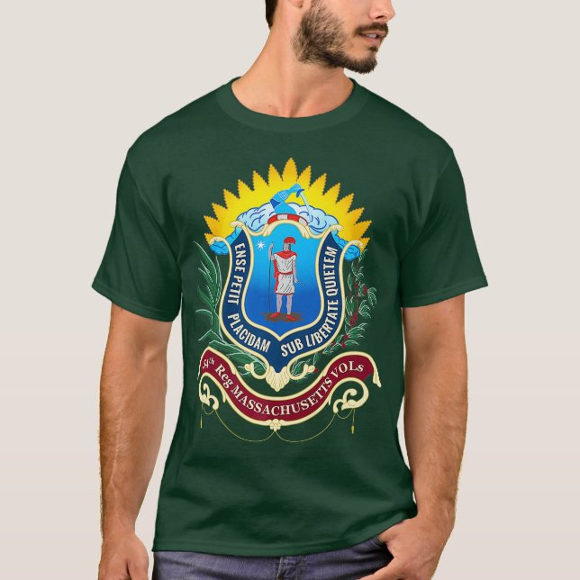 54:e Massachusetts Infantry Regiment African T Shirt (Framsida)