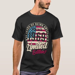 54:e Vintagen 1969 Bday Group 54 Years Old T Shirt