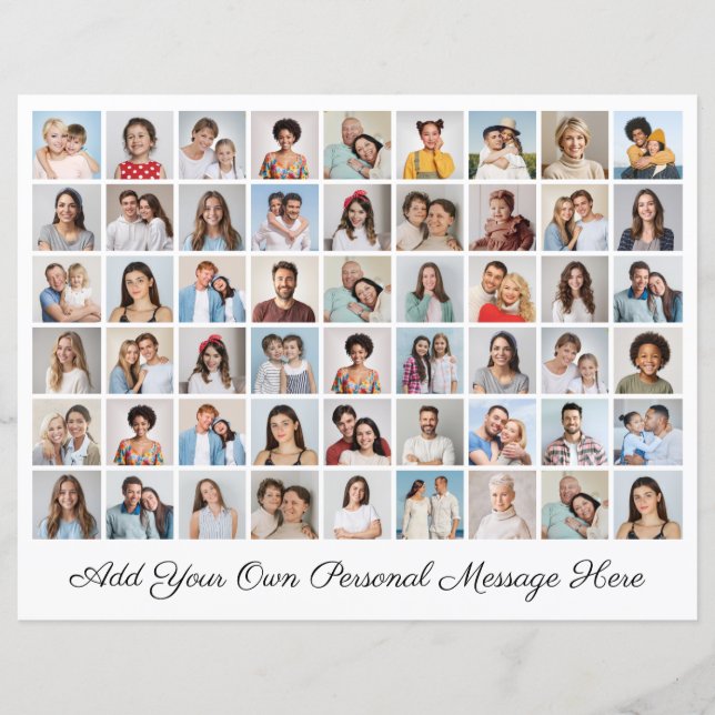 54 Fotokollage Lägg till din egen Hälsning Pappra  (Framsida)