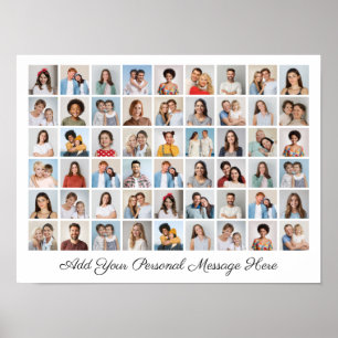 54 Fotokollage lägg till din egen Hälsning Poster