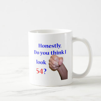54 ser jag 54? kaffemugg