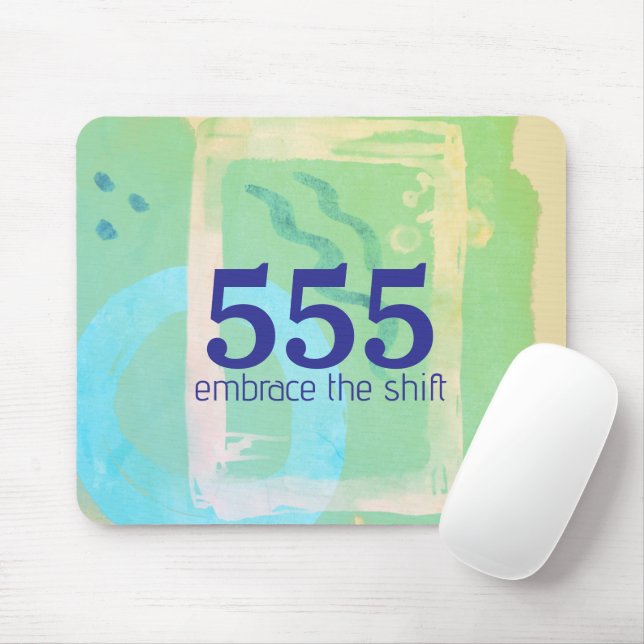 555 Angelnummer omvandlar höga vibes Musmatta (Med mus)