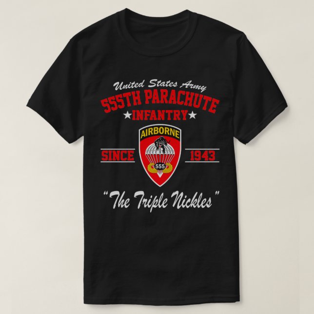 555:e Fallskärm-infanteribataljonen T Shirt (Design framsida)