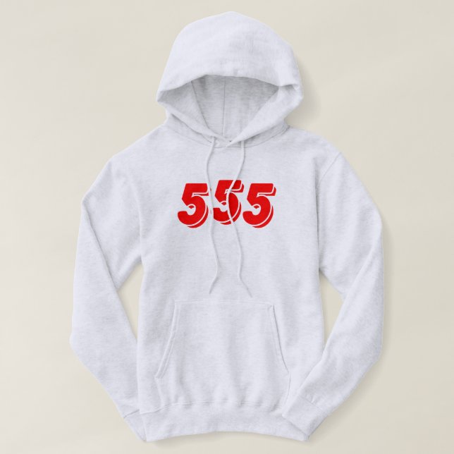 555 HOODIE (Design framsida)