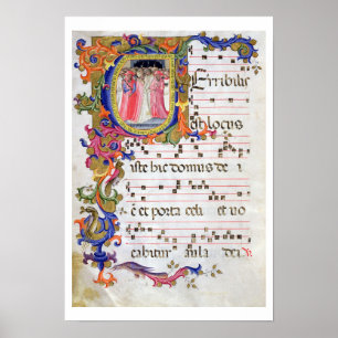 557 f.61v Page med historiskt inledande "U"-dep Poster