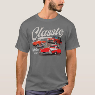 55 56 57 Chevys Bel airruckriFem Vintagebilar fri T Shirt