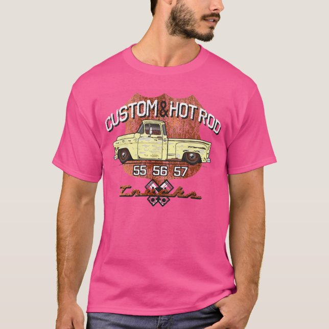 55 56 57 Chevysruck kille T Shirt (Framsida)