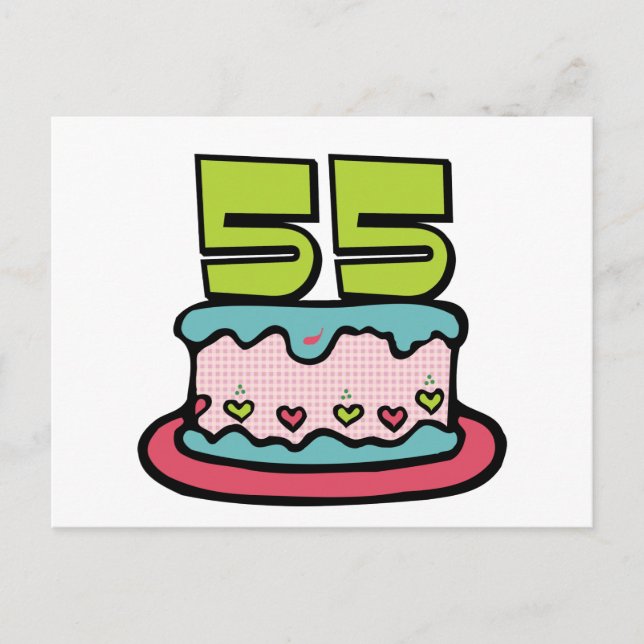 55 Ålderskaka Vykort (Framsida)