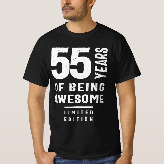 55 ÅR av Vara Fantastisk - 55:e födelsedagen T Shirt (Framsida)