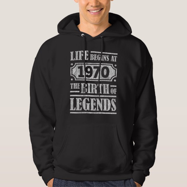 55 år gammal 1970 Födelseort: Legend 55:e födelsed Hoodie (Framsida)