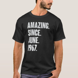 55 år gammal 55:e Fantastisk sedan juni 1966 T Shirt
