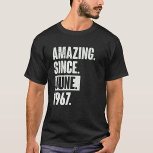 55 år gammal 55:e Fantastisk sedan juni 1966 T Shirt