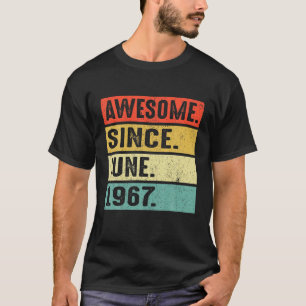 55 år gammal Fantastisk sedan juni 1967 55:e födel T Shirt