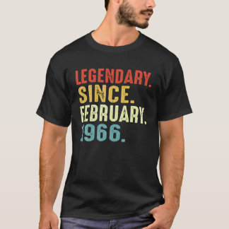 55 år gammal födelsedagskalkyl sedan februari t shirt