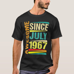 55 år gammal förklaring sedan juli 1967 55:e födel t shirt