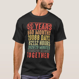 55 år Tillsammans 55-årsjubileum gifta föräldrar T Shirt