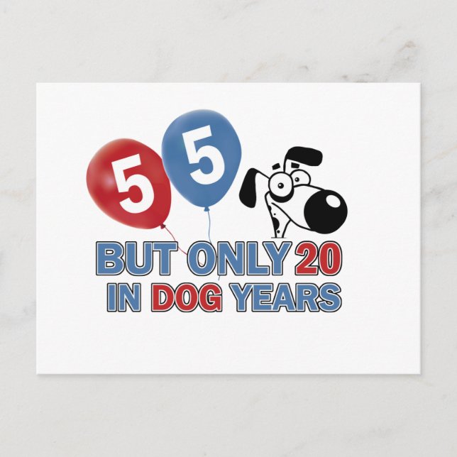 55-årig födelsedagskalender vykort (Framsida)