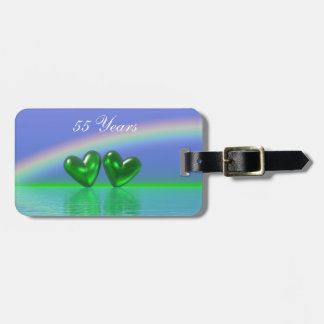 55-årsjubileum Emerald Hearts Bagagebricka