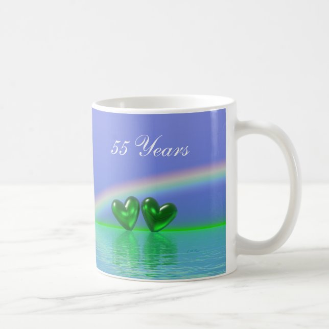 55-årsjubileum Emerald Hearts Kaffemugg (Höger)