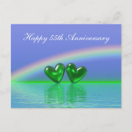 55-årsjubileum Emerald Hearts Vykort