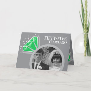55-årsjubileum Emerald ring nu fotografi Kort