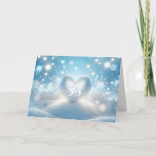 55-årsjubileum Winter Heart Kort